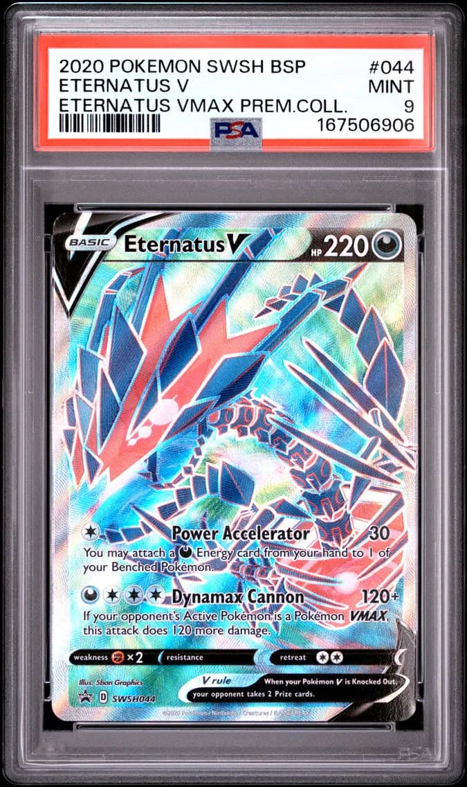 Eternatus V, Swsh Black Star Promo, PSA 9