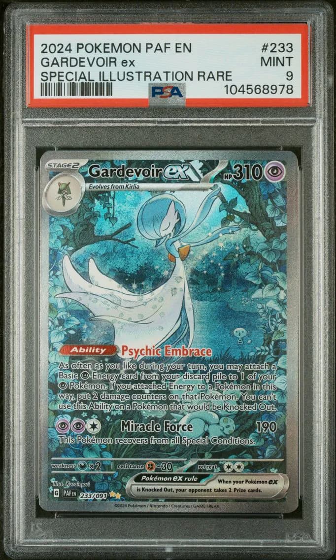 Gardevoir EX, Paldean Fates, PSA 9