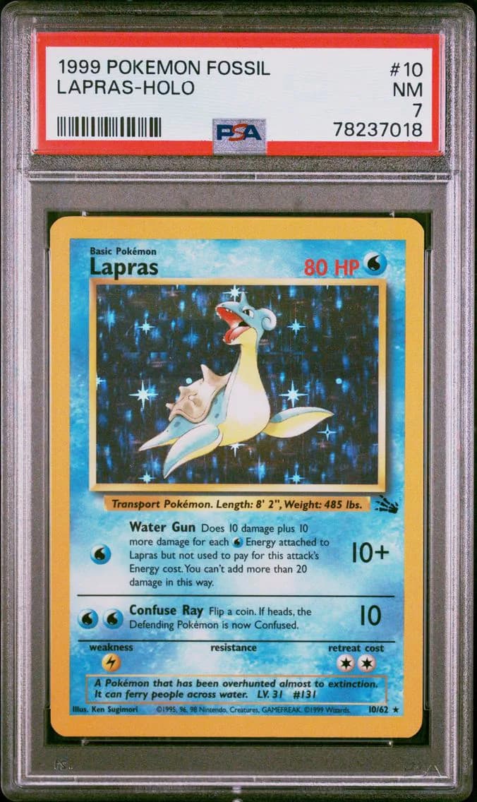 Lapras-Holo, Fossil, PSA 7