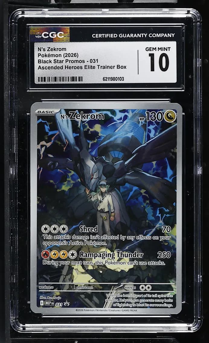 N's Zekrom, Black Star Promos - Mega Evolution MEP EN, CGC 10