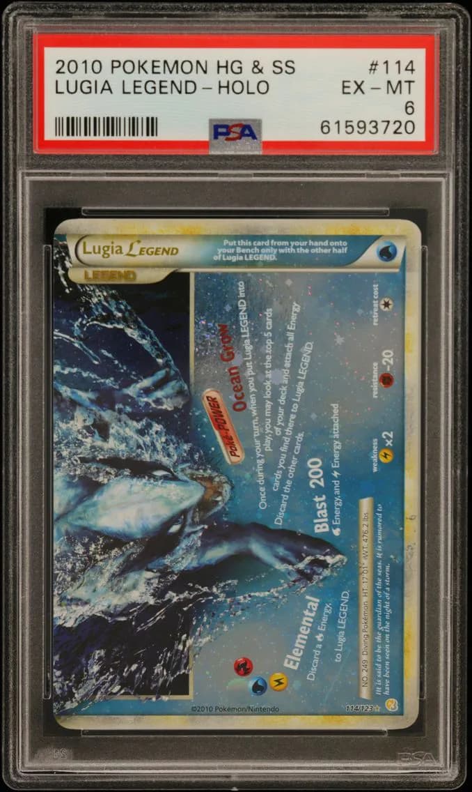Lugia Legend-Holo, Heartgold & Soulsilver, PSA 6