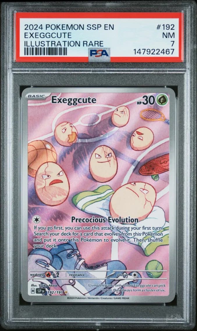 Exeggcute, Surging Sparks, PSA 7