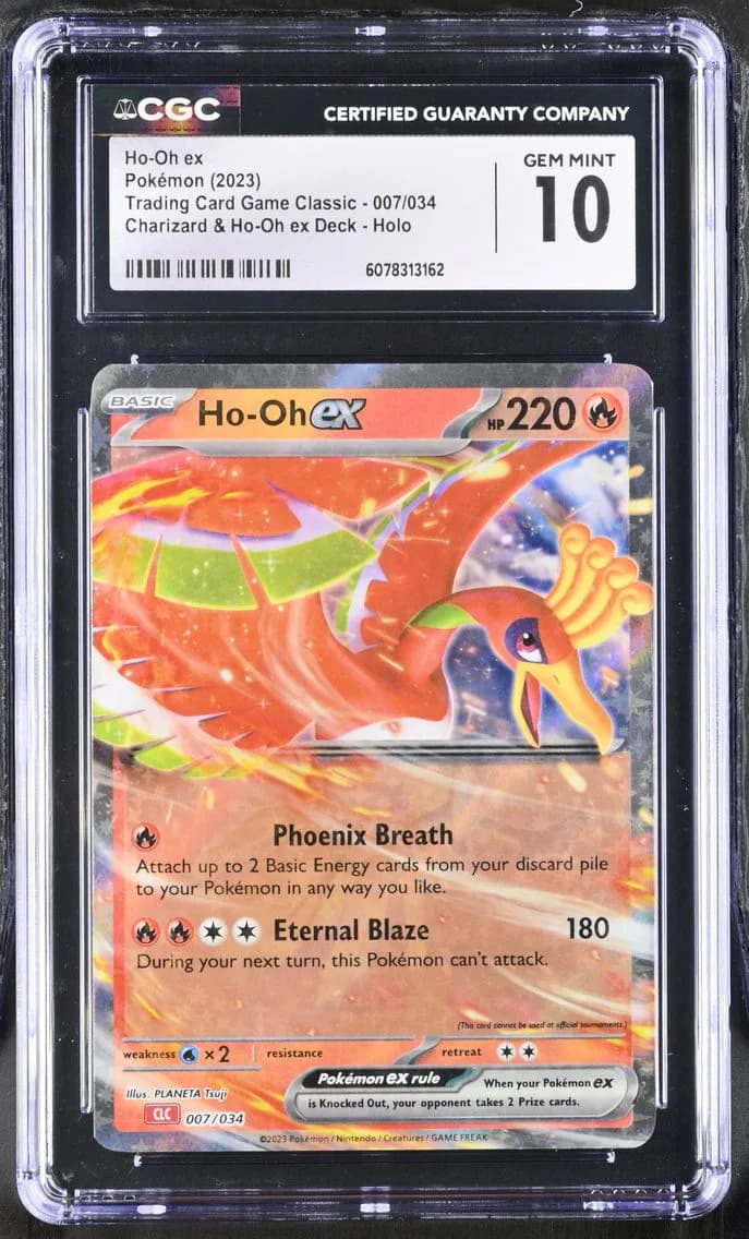 Ho-Oh ex, Trading Card Game Classic - CLV, CLC, CLB, CGC 10