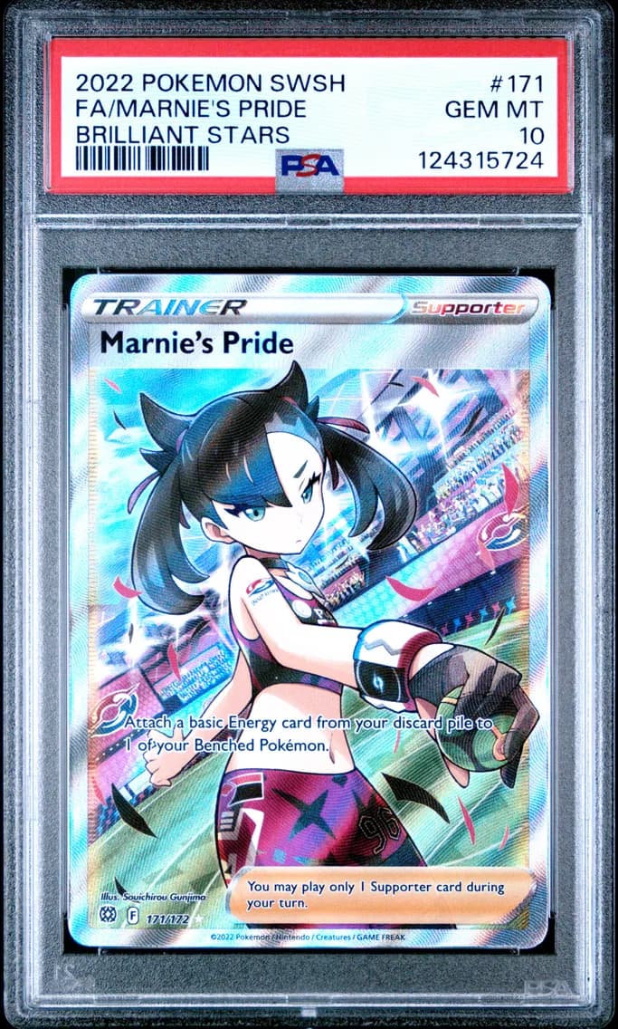 Marnie's Pride, Sword & Shield Brilliant Stars, PSA 10