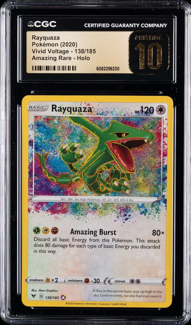 Rayquaza, Vivid Voltage, CGC 10