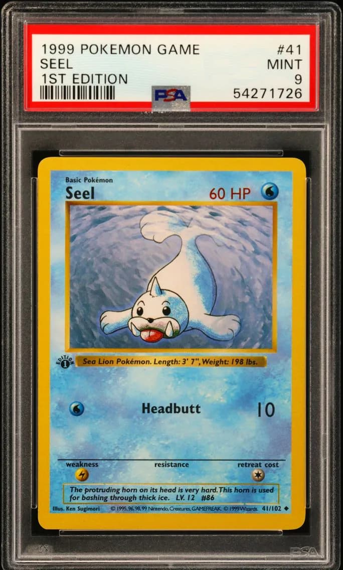 Seel 1st Edition, Game, PSA 9