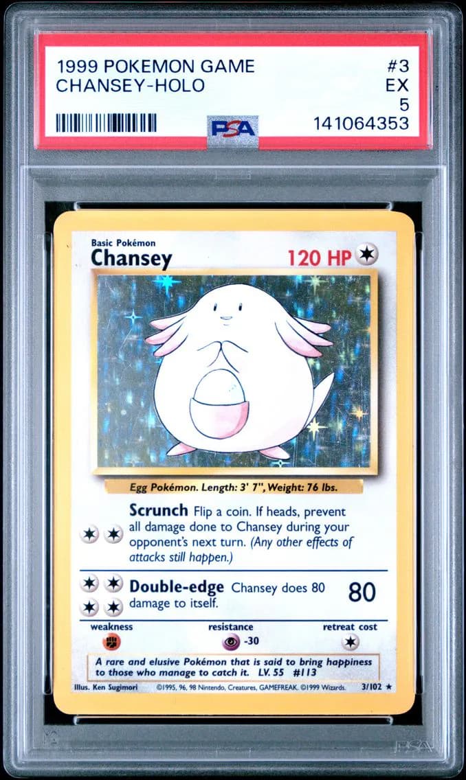 Chansey-Holo, Game, PSA 5