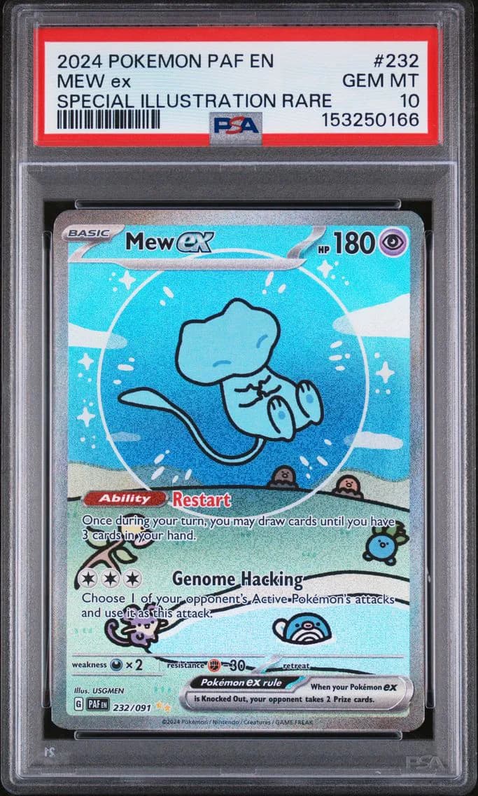 Mew EX, Paldean Fates, PSA 10