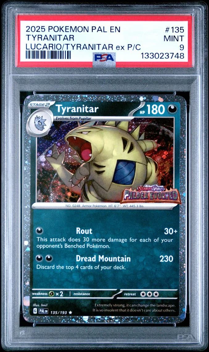 Tyranitar, Paldea Evolved, PSA 9