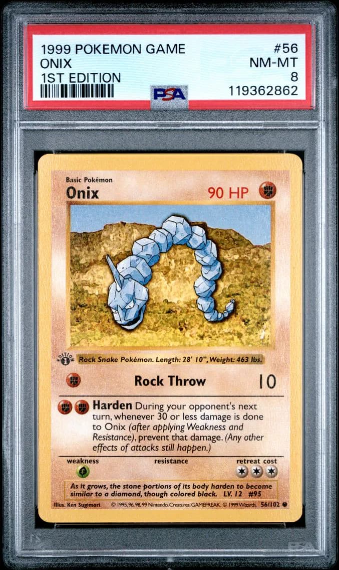 Onix 1st Edition, Game, PSA 8
