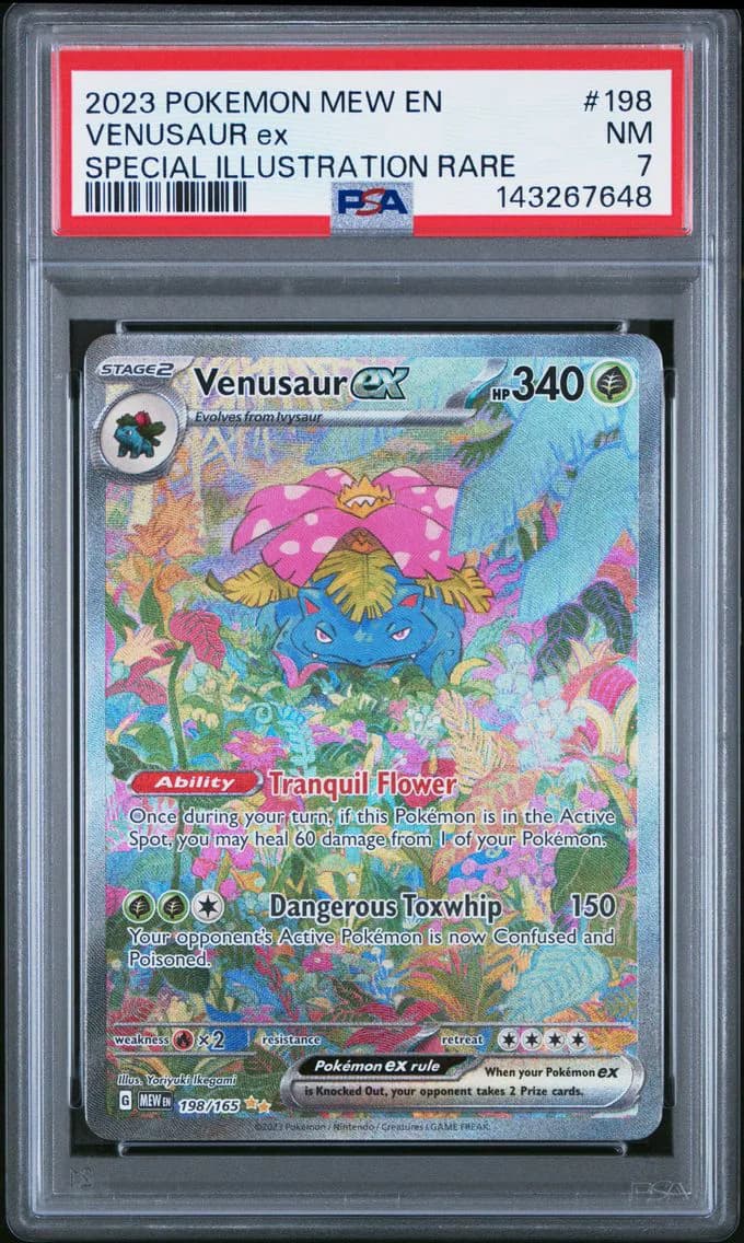 Venusaur EX, 151, PSA 7