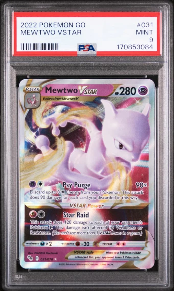 Mewtwo VSTAR, Go, PSA 9