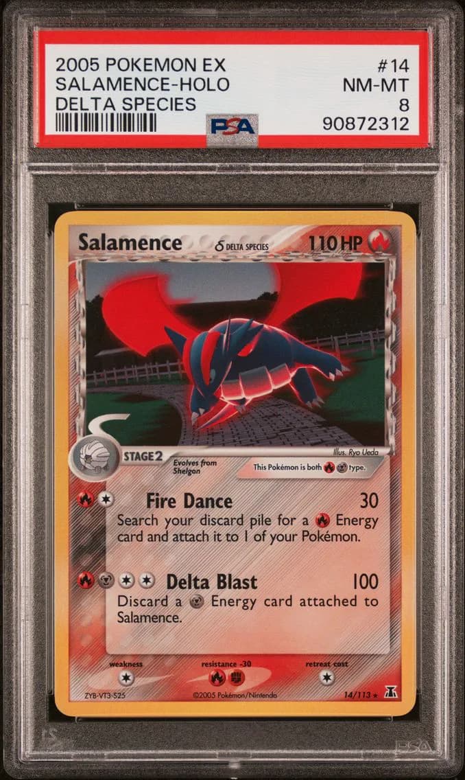 Salamence-Holo, EX Delta Species, PSA 8