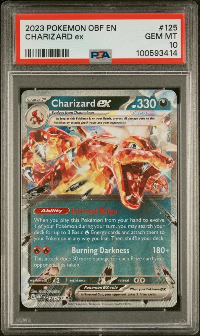 Charizard EX, Obsidian Flames, PSA 10
