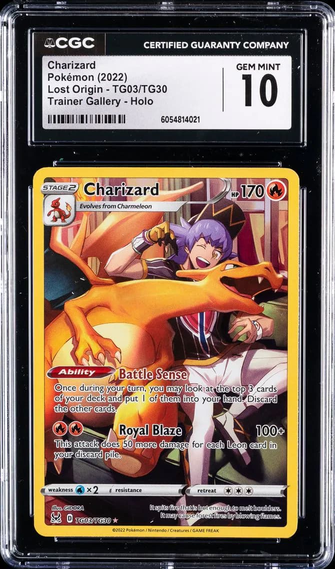 Charizard, Lost Origin, CGC 10