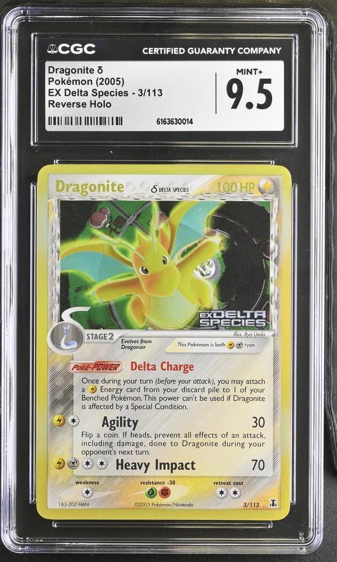 Dragonite � Reverse Holo, EX Delta Species, CGC 9.5