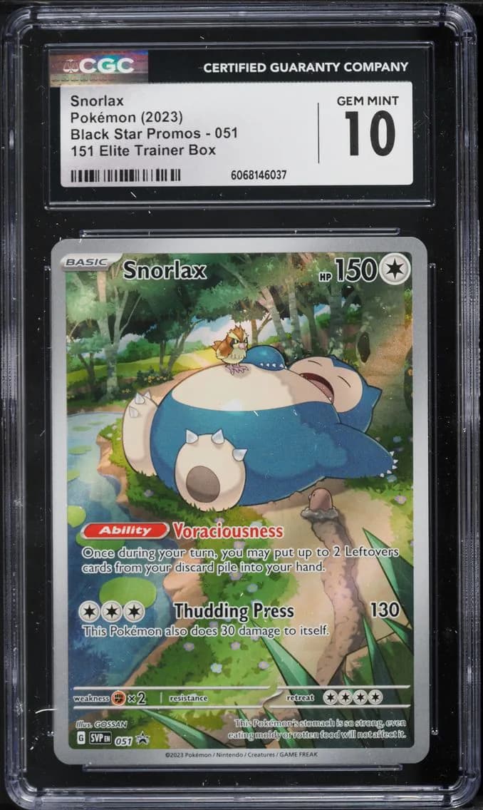 Snorlax, Black Star Promos - Scarlet & Violet SVPEN, CGC 10
