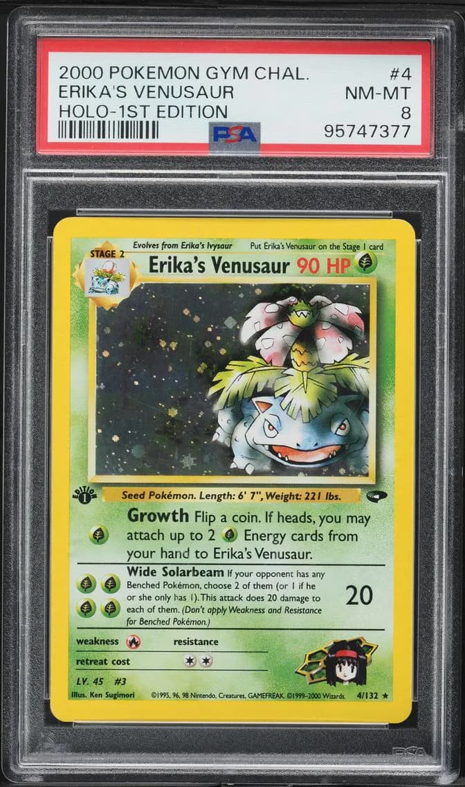 Erika's Venusaur, Gym Challenge, PSA 8