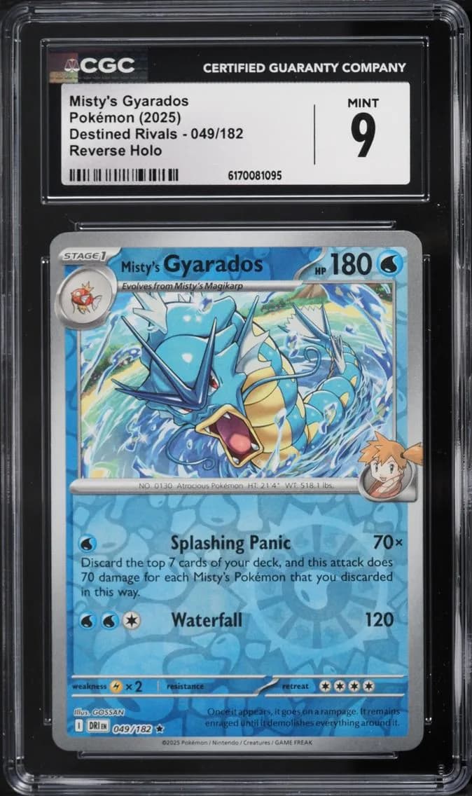Misty's Gyarados, Destined Rivals, CGC 9