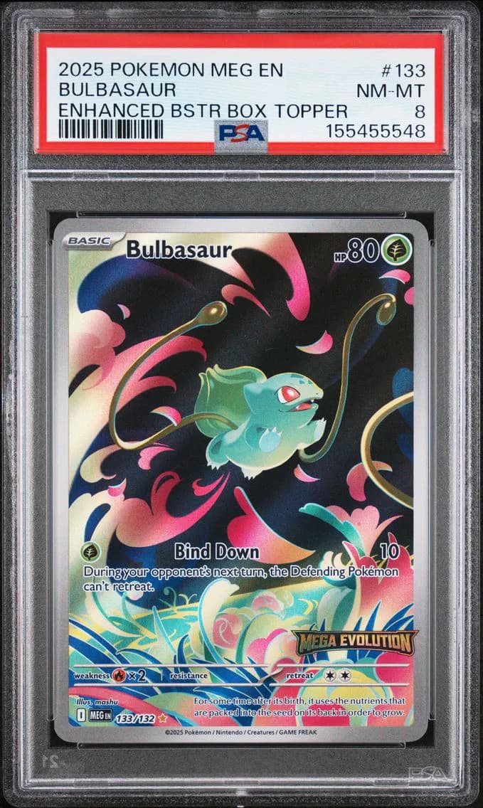 Bulbasaur, Mega Evolution, PSA 8