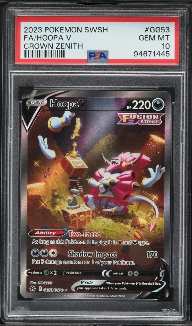 Hoopa V, Sword and Shield Crown Zenith, PSA 10