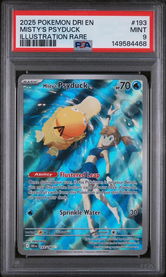 Misty's Psyduck, Destined Rivals, PSA 9
