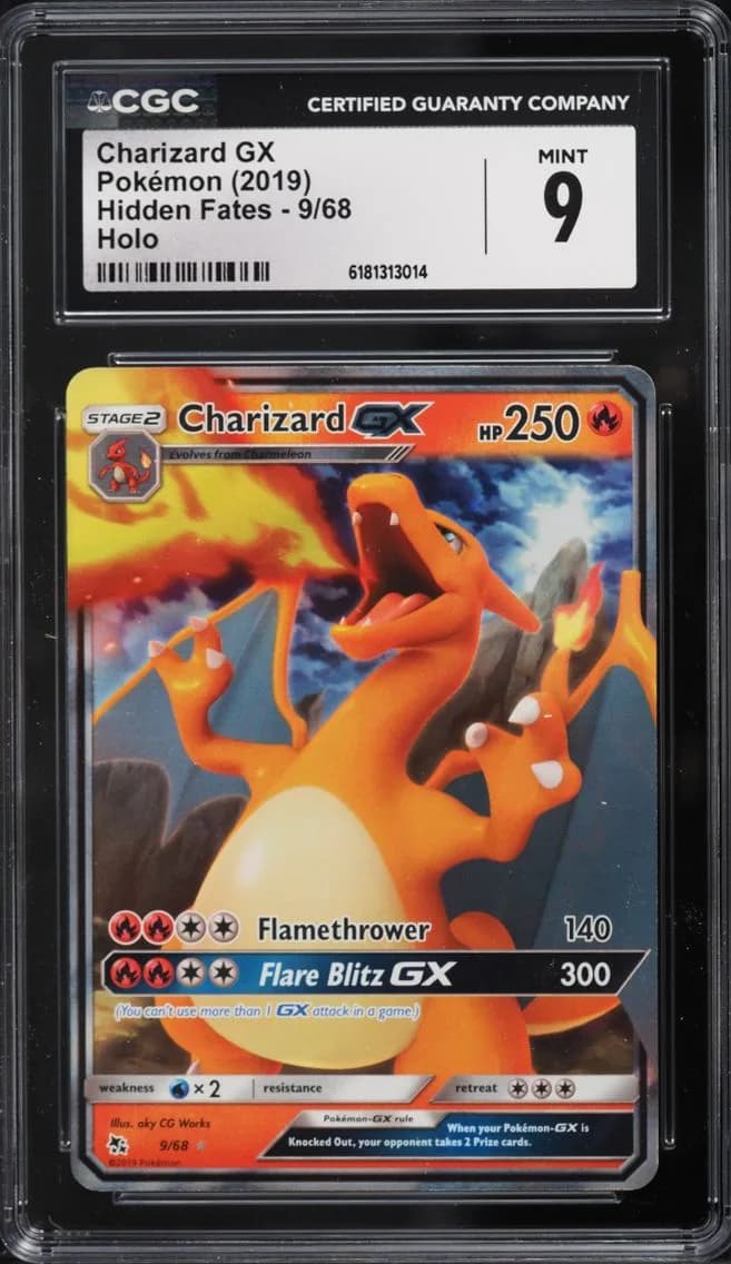 Charizard GX, MINT, CGC 9