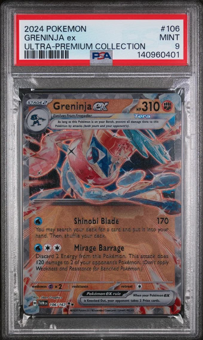 Greninja EX, Greninja EX Ultra-Premium Collection, PSA 9