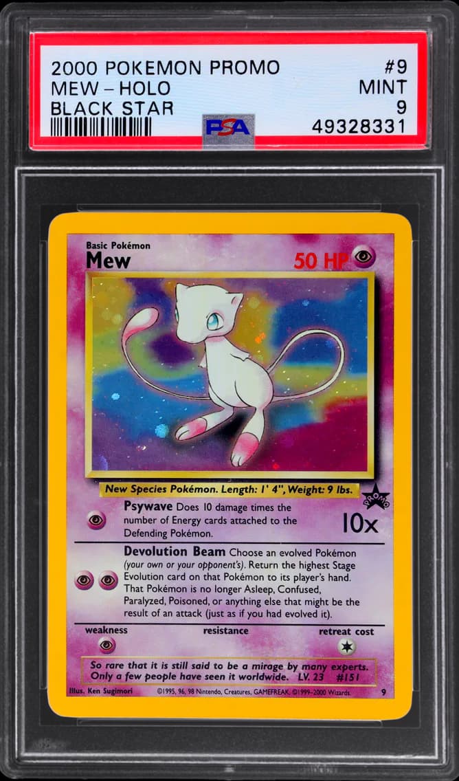 Mew-Holo, Promo Black Star, PSA 9