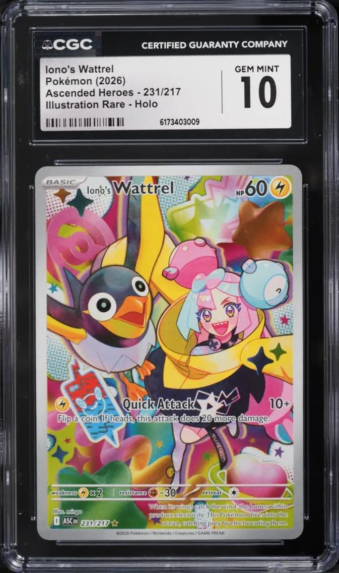 Iono's Wattrel, Ascended Heroes, CGC 10