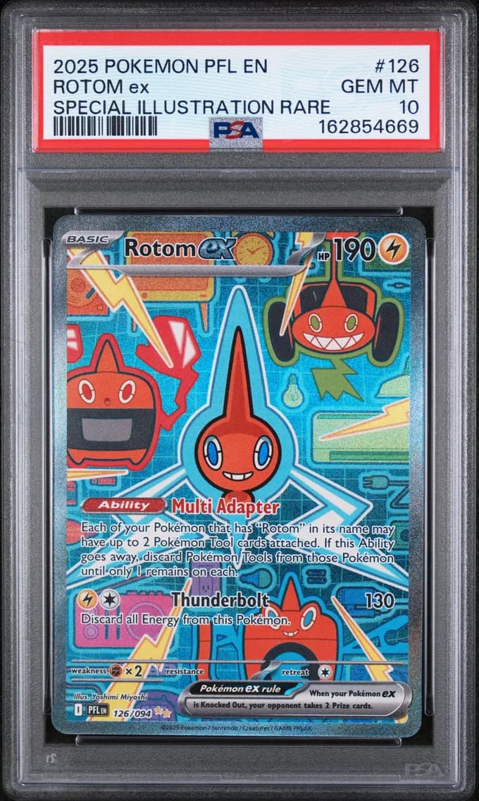 Rotom EX, Phantasmal Flames, PSA 10