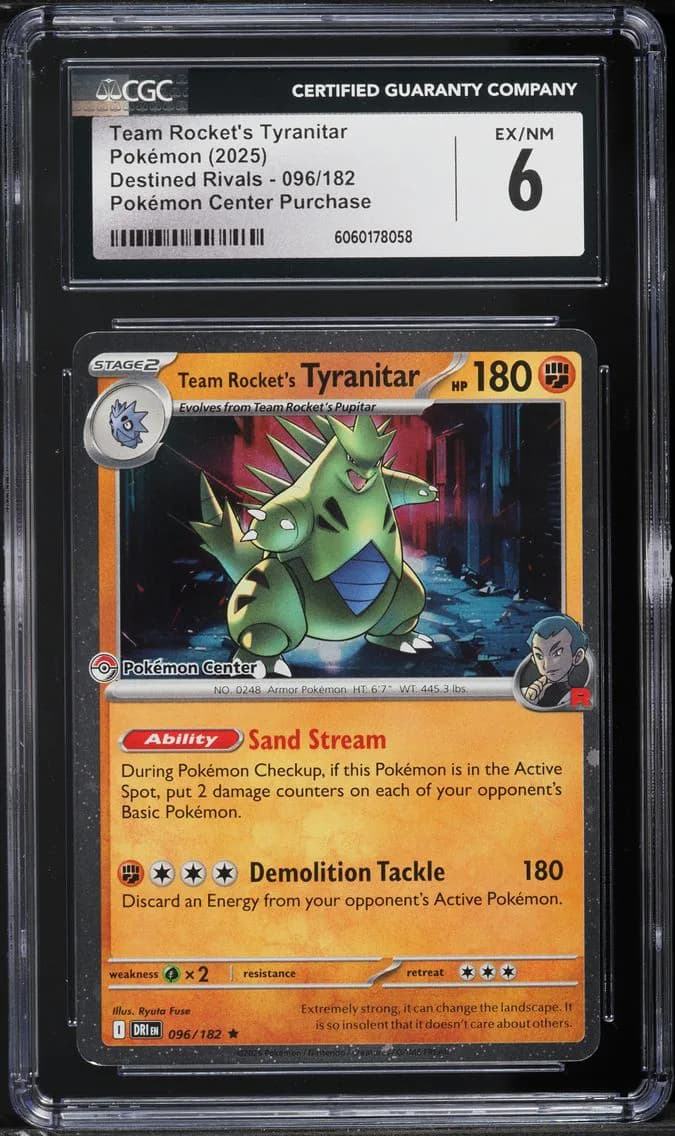 Team Rocket's Tyranitar, Destined Rivals, CGC 6