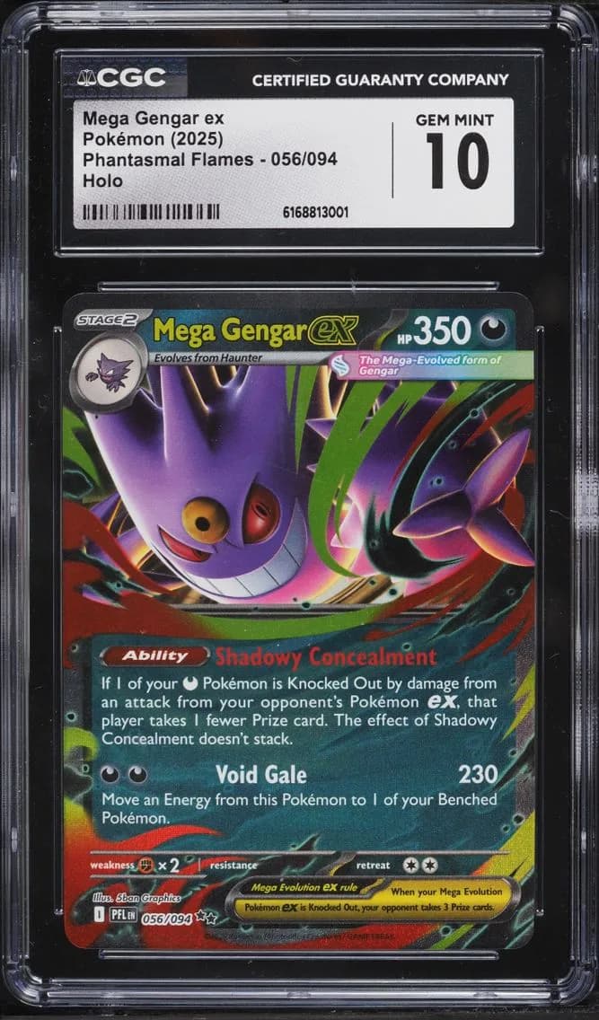 Mega Gengar Ex, Phantasmal Flames, CGC 10