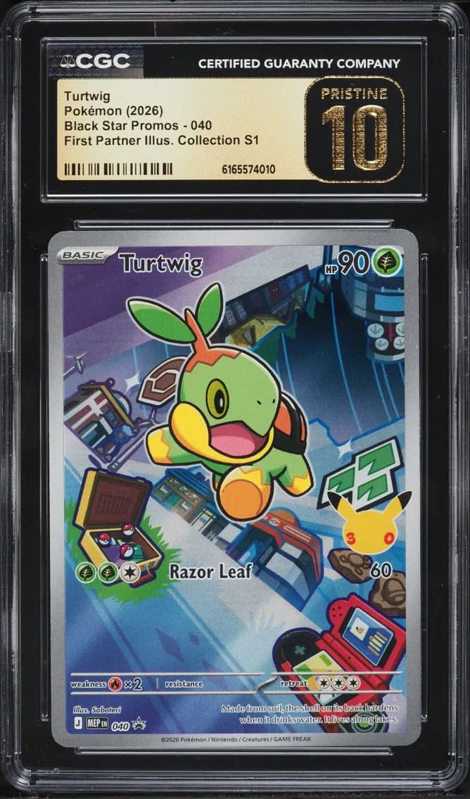 Turtwig, Black Star Promos - Mega Evolution MEP EN, CGC 10