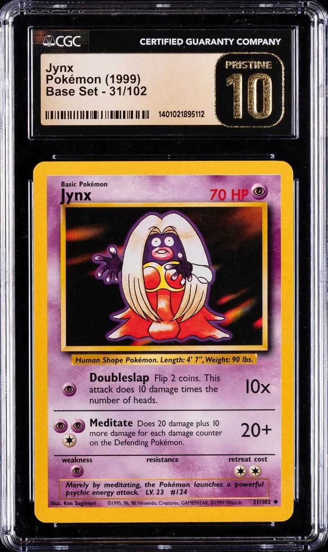 Jynx, Base Set - Unlimited, CGC 10
