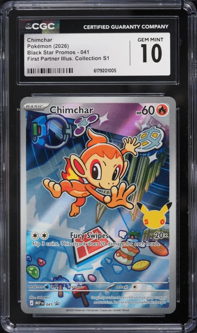 Chimchar, Black Star Promos - Mega Evolution MEP EN, CGC 10