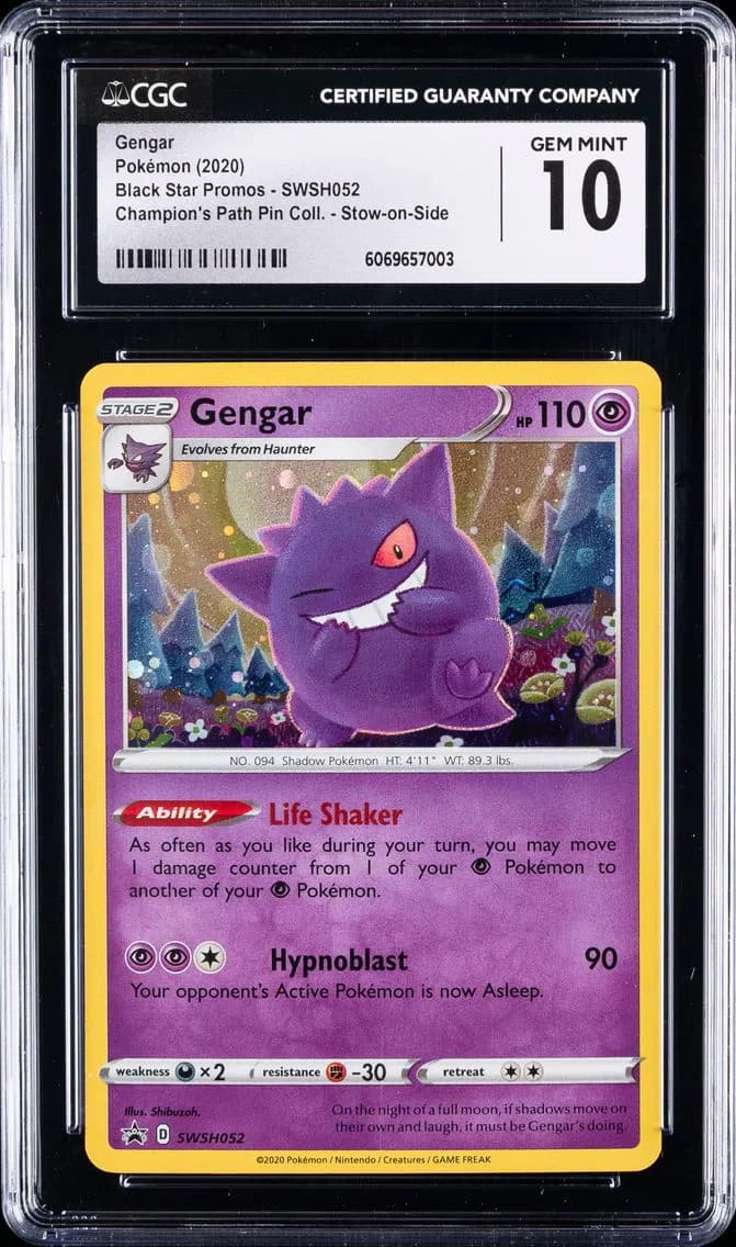 Gengar, Black Star Promos - Sword & Shield, CGC 10