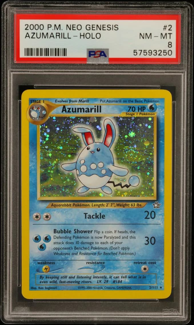 Azumarill-Holo, Neo Genesis, PSA 8