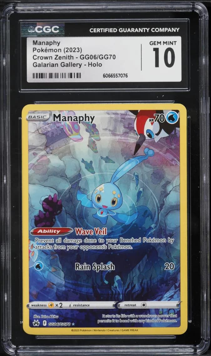 Manaphy, Crown Zenith, CGC 10