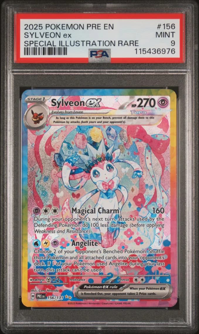 Sylveon EX, Prismatic Evolutions, PSA 9