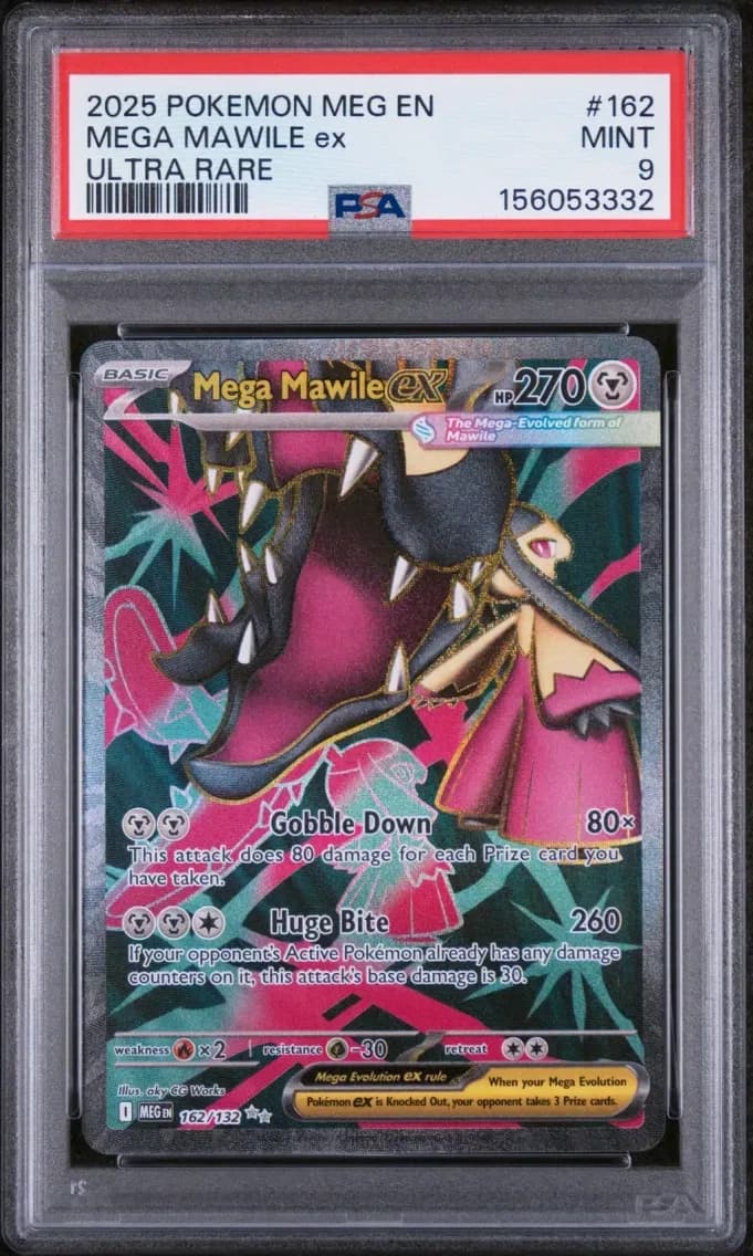 Mega Mawile EX, Mega Evolution, PSA 9