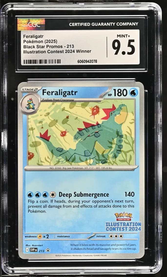 Feraligatr, Black Star Promos - Scarlet & Violet SVP EN, CGC 9.5