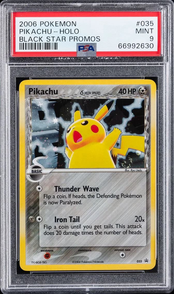 Pikachu-Holo, Black Star Promos, PSA 9