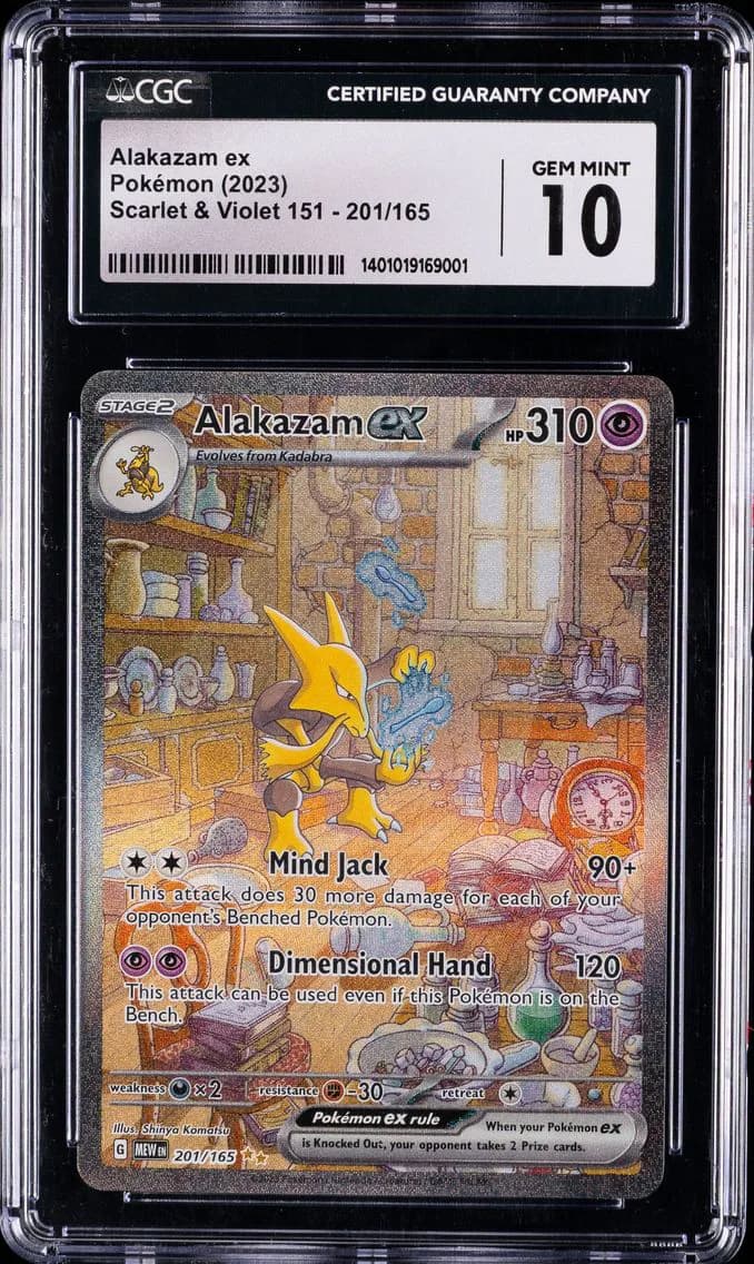 Alakazam EX, Scarlet & Violet 151, CGC 10