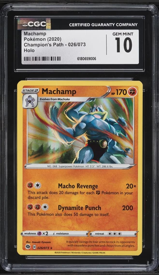 Machamp, Champion's Path, CGC 10