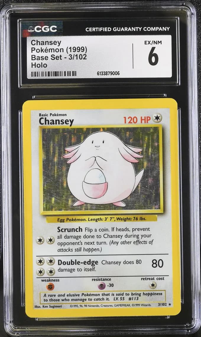 Chansey, Base Set - Unlimited, CGC 6