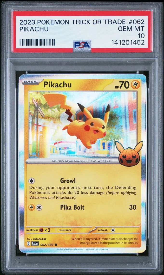 Pikachu, Trick or Trade, PSA 10