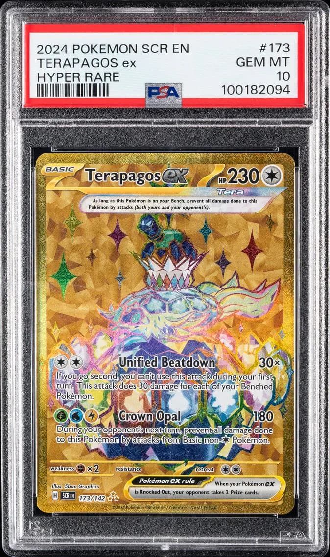 Terapagos EX, Stellar Crown, PSA 10