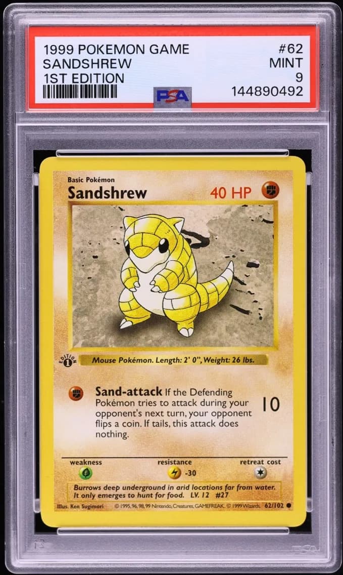 Sandshrew, Game, PSA 9
