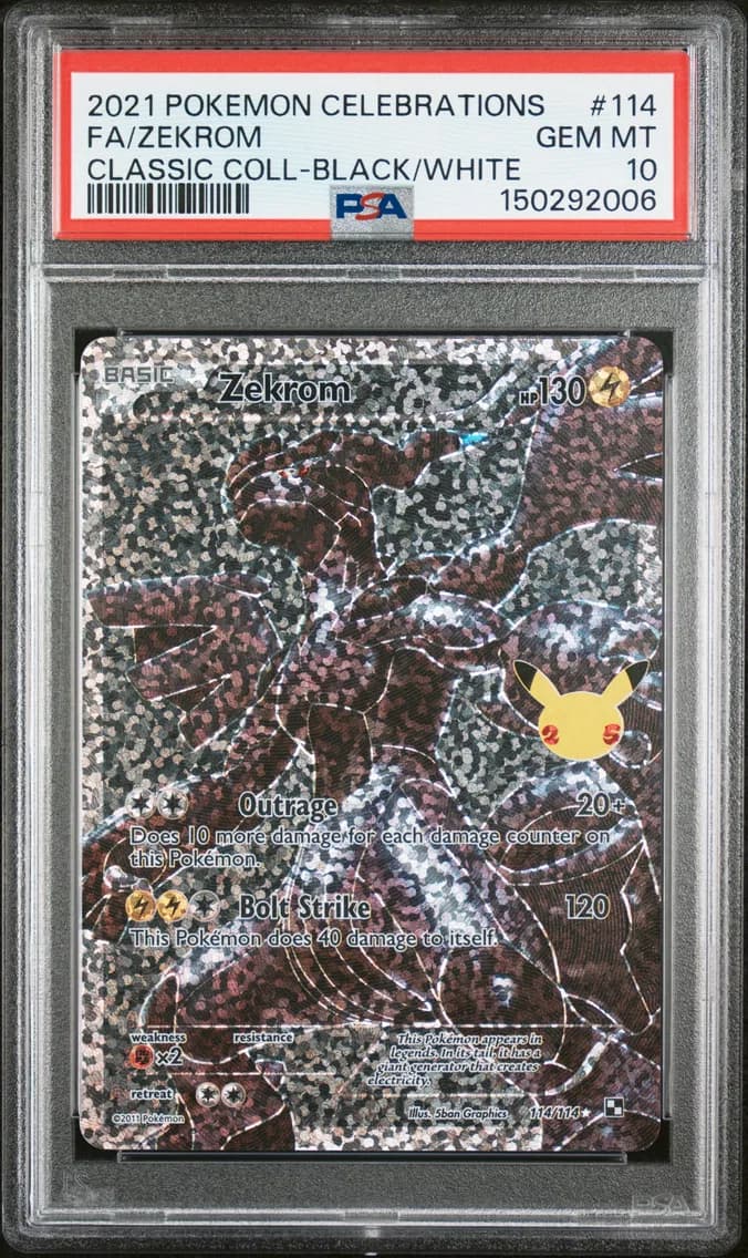 Zekrom, Celebrations Classic Collection, PSA 10
